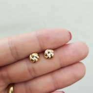 0200332900 - BRINCO N LISO PEQUENO COM ZIRCONIA<br>QTDE PCT: 5 PAR - VAL PCT: R$ 9,50 - PESO UNIT: 1,200g
