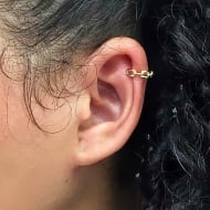1700426500 - PIERCIN CORRENTE CARTIER TAM. 9MM<br>QTDE PCT: 5 PS - VAL PCT: R$ 11,50 - PESO UNIT: 0,700g