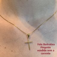1701109800 - PINGENTE CRUZ GRANDE COM N TAM 30MM<br>QTDE PCT: 5 PS - VAL PCT: R$ 13,75 - PESO UNIT: 0,500g
