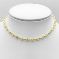 2304017100 - CHOKER CORAO DE LADO CRISTAL<br>QTDE PCT: 5 PC - VAL PCT: R$ 48,15 - PESO UNIT: 4,600g