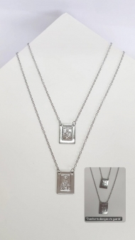 1304140000 - ESCAPULARIO INOX  N.S DO CARMO E S.C DE JESUS<br>QTDE PCT: 2 PC - VAL PCT: R$ 13,92 - PESO UNIT: 4,760g