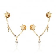 2400029000 - BRINCO ESTRELAS COM PONTINHOS DE LUZ<br>QTDE PCT: 3 PAR - VAL PCT: R$ 42,57 - PESO UNIT: 2,940g