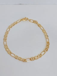 1303492400 - PULSEIRA CORRENTE 3X1 COM 21 CM MASCULINA<br>QTDE PCT: 2 PC - VAL PCT: R$ 16,42 - PESO UNIT: 4,670g