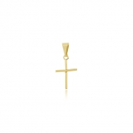 1701105900 - PINGENTE CRUZ SEM CRISTO TAM 18MM<br>QTDE PCT: 5 PS - VAL PCT: R$ 9,10 - PESO UNIT: 0,400g