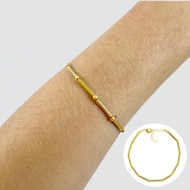 0303064300 - PULSEIRA CANUTILHO METAL 18 CM 5CM EXTENSOR<br>QTDE PCT: 5 PC - VAL PCT: R$ 28,00 - PESO UNIT: 3,100g
