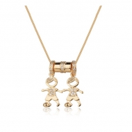 2404011200 - COLAR FILHOS 2 MENINOS<br>QTDE PCT: 3 PC - VAL PCT: R$ 63,36 - PESO UNIT: 5,700g