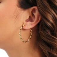1700464800 - BRINCO ARGOLA ESTRELA TAM 30MM<br>QTDE PCT: 5 PAR - VAL PCT: R$ 29,50 - PESO UNIT: 5,200g