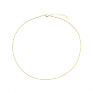 0504759300 - COLAR CANUTILHO LISO 40CM<br>QTDE PCT: 3 PC - VAL PCT: R$ 39,66 - PESO UNIT: 6,300g