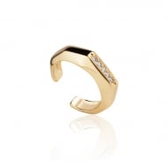 2400036300 - PIERCING FAKE ABALADO COM MICRO ZIRCONIA QUADRADO<br>QTDE PCT: 3 PAR - VAL PCT: R$ 22,77 - PESO UNIT: 1,700g