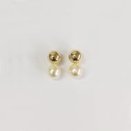 0100230800 - BRINCO DE BOLA COM PROLA 10MM<br>QTDE PCT: 3 PAR - VAL PCT: R$ 24,15 - PESO UNIT: 3,980g