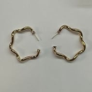 1600347700 - BRINCO ARGOLA TUBO ONDULADA<br>QTDE PCT: 5 PAR - VAL PCT: R$ 41,00 - PESO UNIT: 5,400g