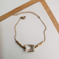 2203008400 - PULSEIRA CANUTILHO CRISTAL<br>QTDE PCT: 2 PC - VAL PCT: R$ 13,80 - PESO UNIT: 3,800g