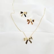 0608208400 - CONJUNTO LAO COM ZIRC NO CENTRO 45CM<br>QTDE PCT: 5 PC - VAL PCT: R$ 49,00 - PESO UNIT: 4,300g