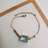 2203008500 - PULSEIRA CANUTILHO AQUAMARINE<br>QTDE PCT: 2 PC - VAL PCT: R$ 13,80 - PESO UNIT: 3,800g