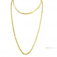 0504014900 - COLAR CANUTILHINHO LISO 80CM<br>QTDE PCT: 2 PC - VAL PCT: R$ 36,34 - PESO UNIT: 11,900g