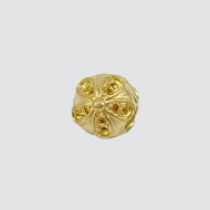 0301313000 - ACESSORIO BERLOQUE FLOR FURADINHA<br>QTDE PCT: 5 PC - VAL PCT: R$ 9,90 - PESO UNIT: 2,200g