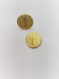 1600322700 - BRINCO SAO BENTO N.2 11MM PINO<br>QTDE PCT: 5 PAR - VAL PCT: R$ 24,50 - PESO UNIT: 1,140g
