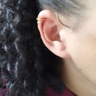 1700434400 - PIERCING ARO COM CORRENTE VENEZIANA TAM 10MM<br>QTDE PCT: 5 PS - VAL PCT: R$ 15,00 - PESO UNIT: 0,500g